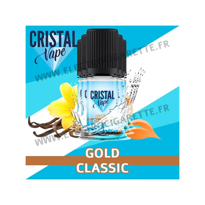 Pack de 5 x Gold Classic - Cristal Vapes - 10ml