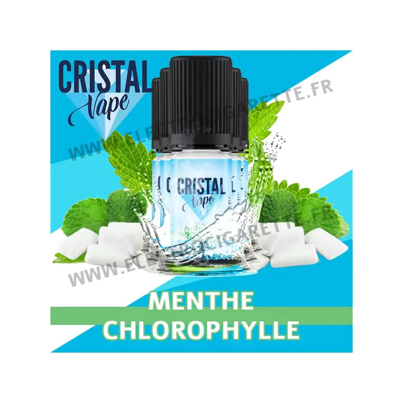 Pack de 5 x Menthe Chlorophylle - Cristal Vapes - 10ml