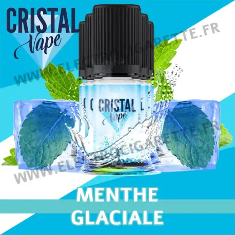 Pack de 5 x Menthe Glaciale - Cristal Vapes - 10ml