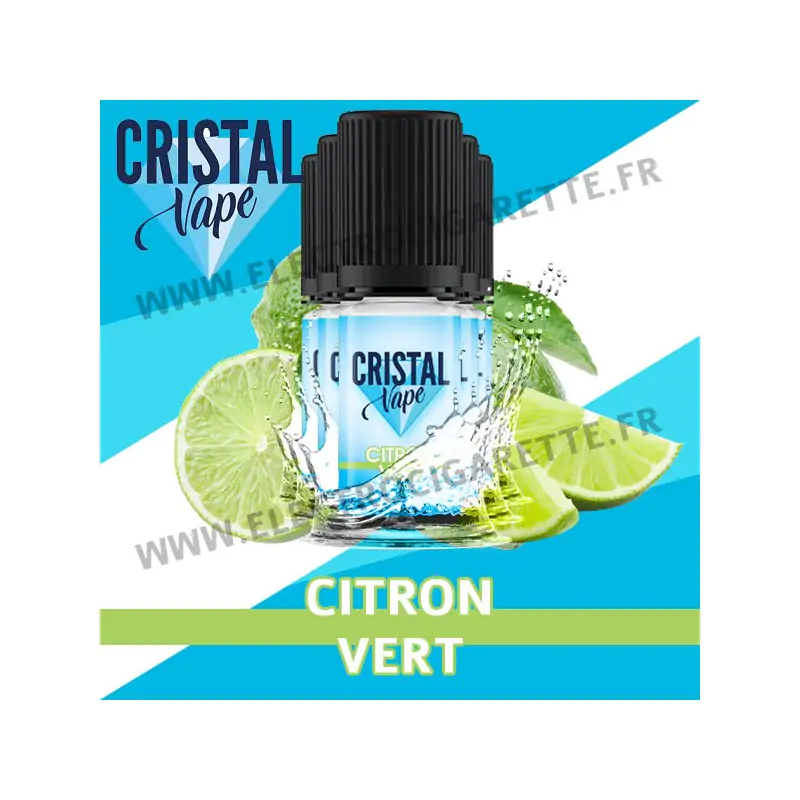 Pack de 5 x Citron Vert - Cristal Vapes - 10ml