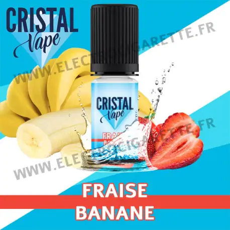 Fraise Banane - Cristal Vapes - 10ml