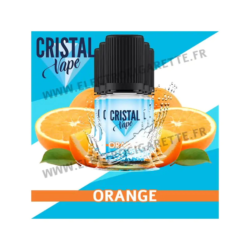 Pack de 5 x Orange - Cristal Vapes - 10ml
