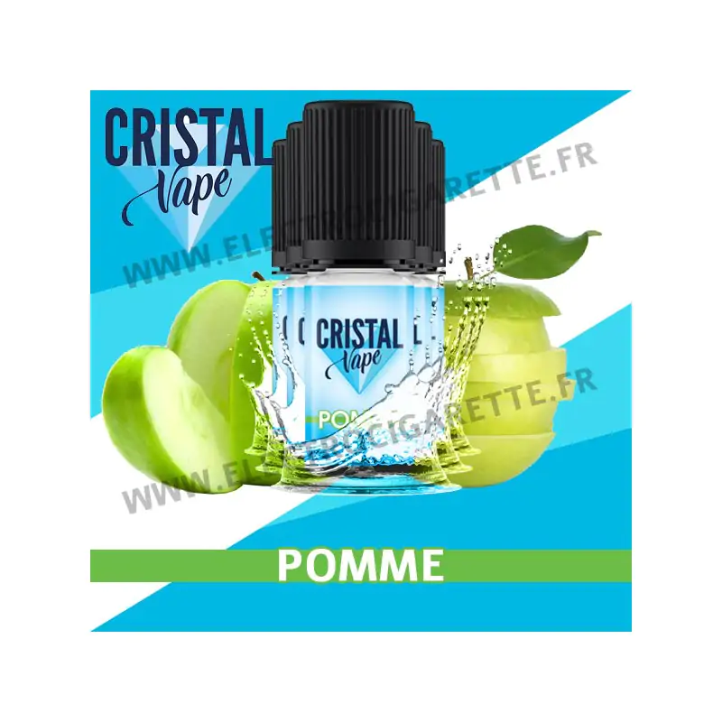 Pack de 5 x Pomme - Cristal Vapes - 10ml