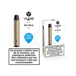Batterie ePod COULEURS avec 1 x cable USB - Vuse (ex Vype) - Gold