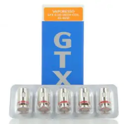 Pack de 5 x resistances 0.2 Ohm GTX Target PM80 - Vaporesso