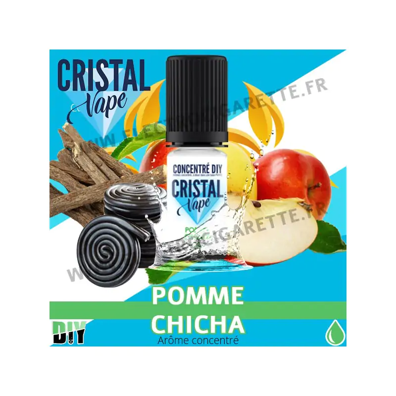 Pomme Chicha - Arôme concentré - Cristal Vapes - 10ml - DiY