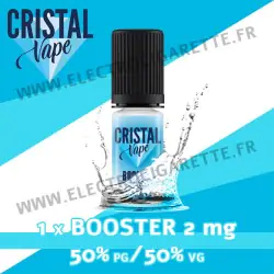 Pack 1 booster 10ml pour avoir 2 mg de nicotine pour 100ml - Cristal Vape