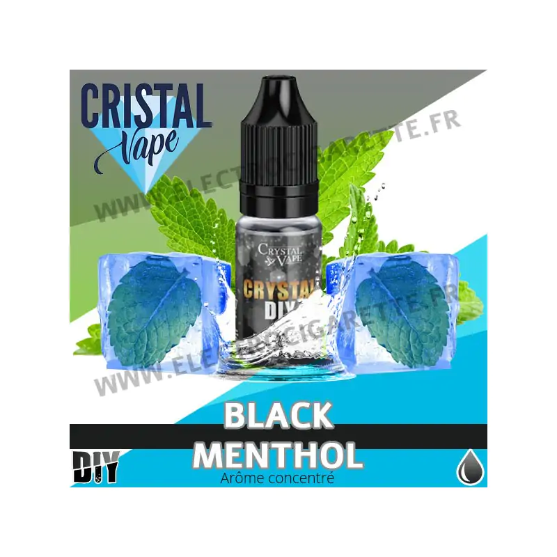 Black Menthol - Arôme concentré - Cristal Vapes - 10ml - DiY