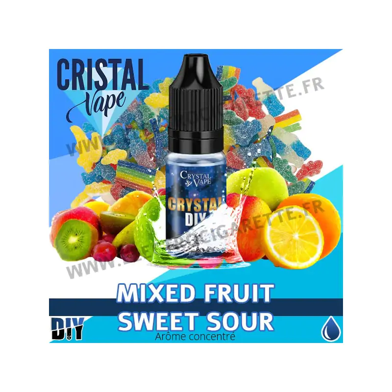 Mixed Fruit Sweet Sour - Arôme concentré - Cristal Vapes - 10ml - DiY