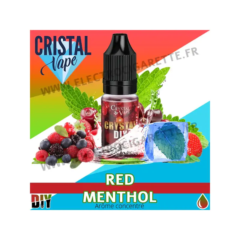 Red Menthol - Arôme concentré - Cristal Vapes - 10ml - DiY