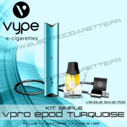 Batterie ePod Turquoise avec 1 x cable USB - Vuse (ex Vype)