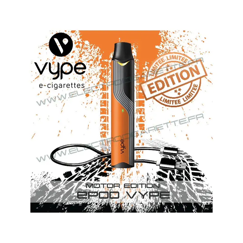 Batterie ePod Orange Motor Edition avec 1 x câble USB - Vype
