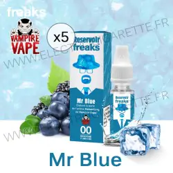 Pack de 5 x Mr Blue - Réservoir Freaks - Vampire Vape - 5x10 ml