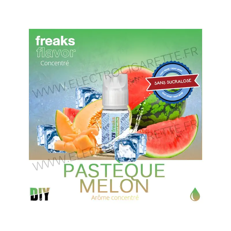 Pastèque Melon - Freezy Freaks - 30 ml - Arôme concentré DiY - Sans sucralose