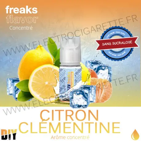 Citron Clémentine - Freezy Freaks - 30 ml - Arôme concentré DiY - Sans sucralose