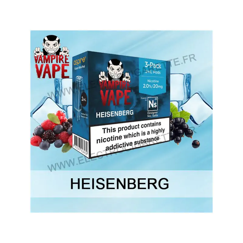 Heisenberg - Capsule Pré-Remplie Gusto Mini Pod - Aspire