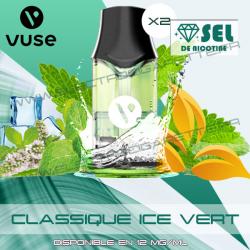 2 x Capsules EPOD Classique Ice Vert - Pod VPro ePod - 2ml - Vuse