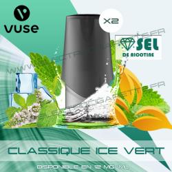 2 x Capsules EPEN3PRO Pod Vype ePen 3 Pro Classique Ice Vert - Vuse - Sel de nicotine