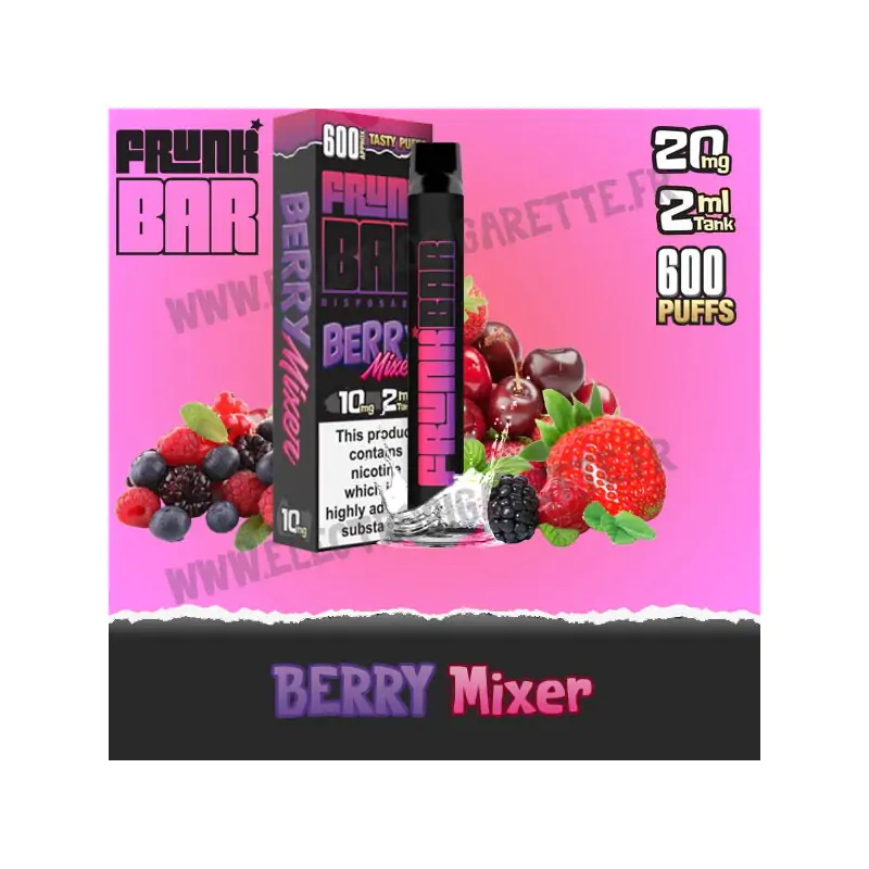 Berry Mixer - Frunk Bar - Vape Pen - Cigarette jetable