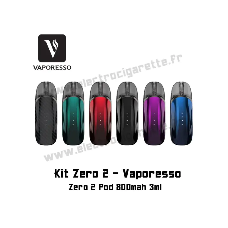 Kit Zero 2 Pod - 800mah - 3ml - Vaporesso - Toutes les couleurs