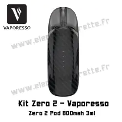 Kit Zero 2 Pod - 800mah - 3ml - Vaporesso - Couleur carbon fiber