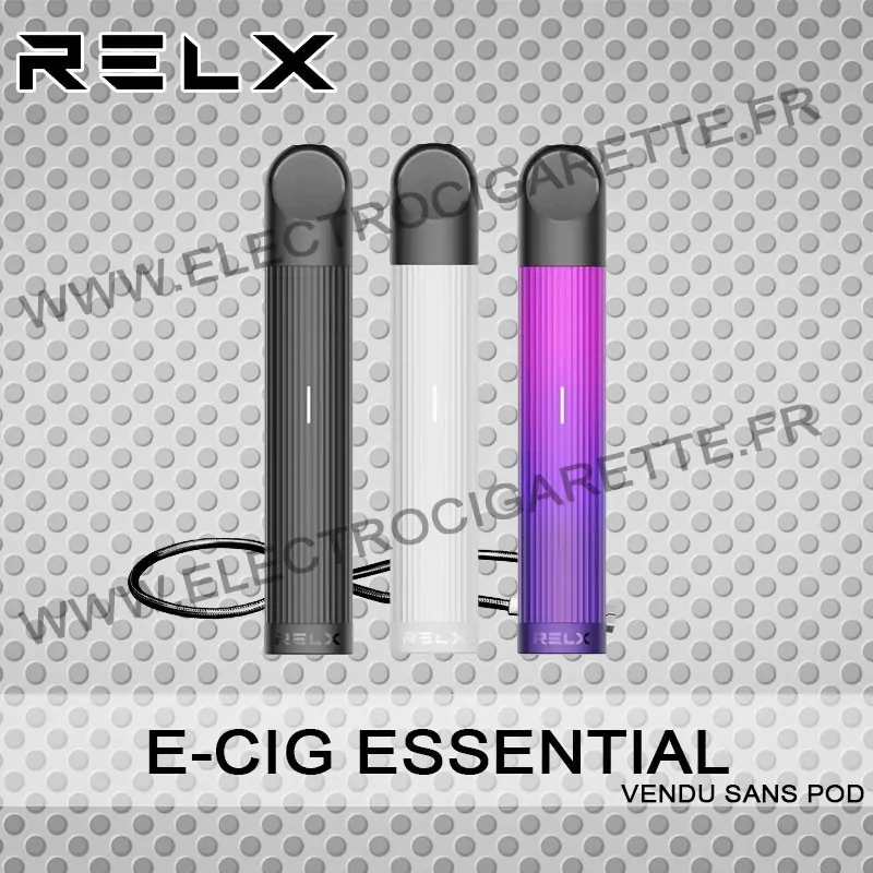 Cigarette électronique Essential - Relx - Toutes les couleurs
