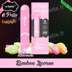 Bonbon Licorne - e.Puffy - e.Tasty - Vape Pen - Cigarette jetable
