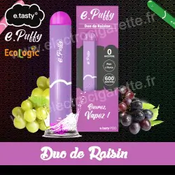 Duo de Raisins - e.Puffy - e.Tasty - Vape Pen - Cigarette jetable