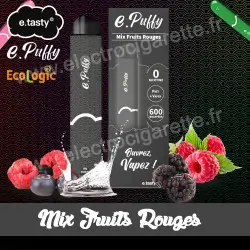 Mix Fruits Rouges - e.Puffy - e.Tasty - Vape Pen - Cigarette jetable