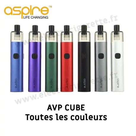 Kit AVP Cube Pod - 1300mah - 3.5ml - Aspire - Toutes les couleurs