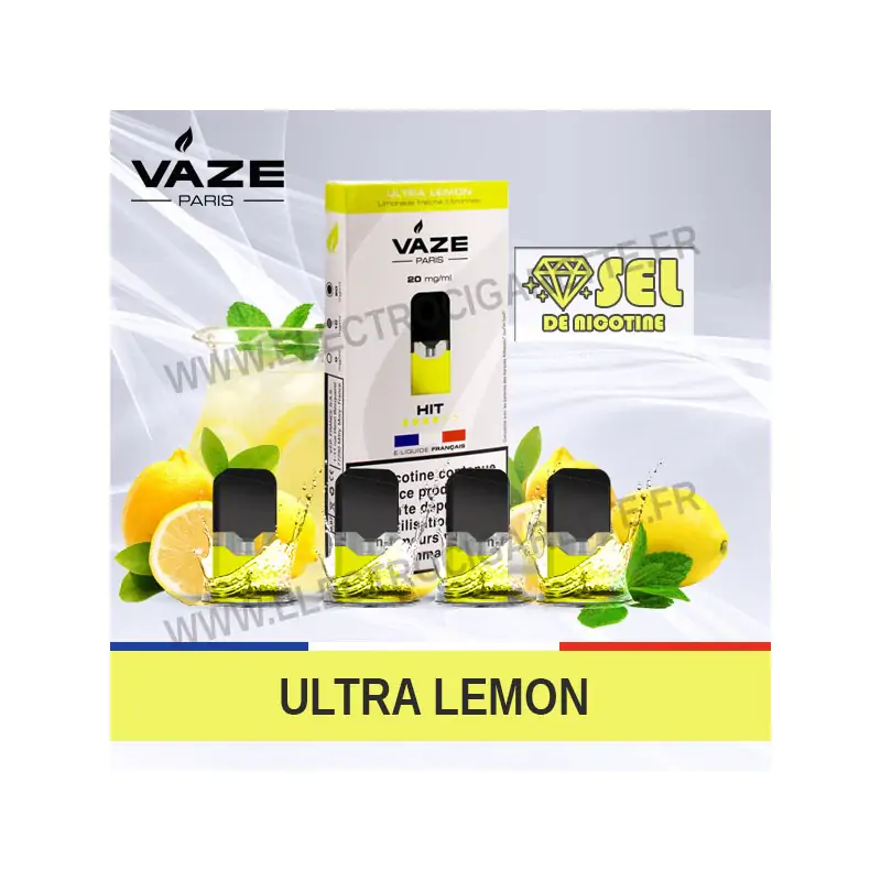 Ultra-Lemon - 4 x Pod Pré-remplie - Vaze Pod