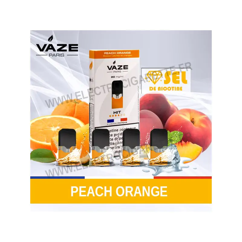 Peach Orange - 4 x Vaze Pod Pré-remplie - Vaze Pod