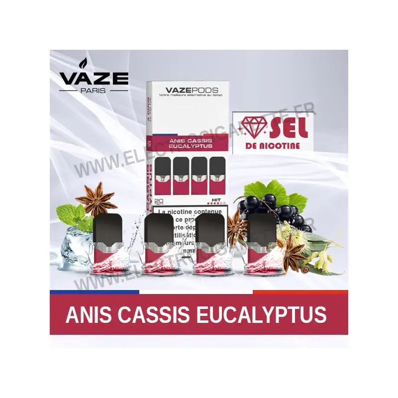 Anis Cassis Eucalyptus - 4 x Vaze Pod Pré-remplie - Vaze Pod