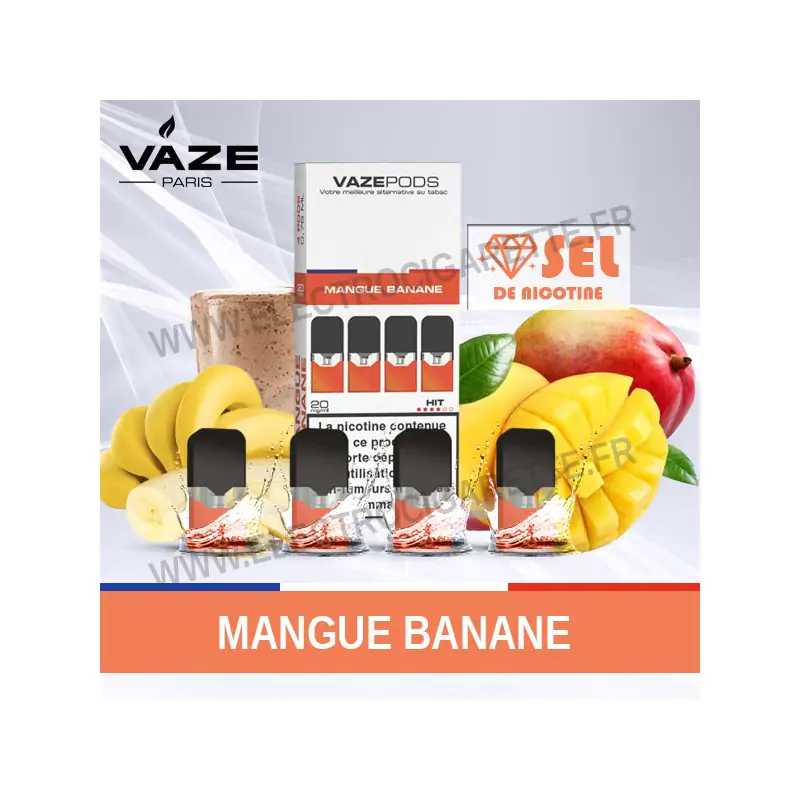 Mangue Banane - 4 x Vaze Pod Pré-remplie - Vaze Pod