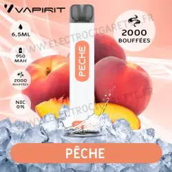 Pêche - 2000 Puffs - Vapirit - Cigarette jetable