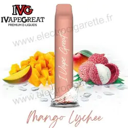 Mango Lychee - I Vape Great Plus - IVG - Puff Vape Pen - Cigarette jetable