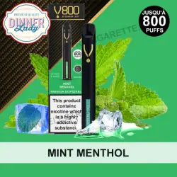 Mint Menthol - Dinner Lady v800 - Puff - Cigarette jetable