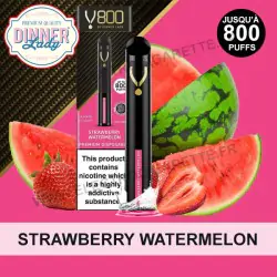 Strawberry Watermelon - Dinner Lady v800 - Puff - Cigarette jetable