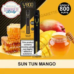 Sun Tun Mango - Mango Ice - Dinner Lady v800 - Puff - Cigarette jetable