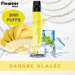 Banane Glacée - Flawoor Max - 2000 Puffs - Vape Pen - Cigarette jetable