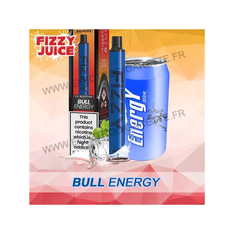 Bull Energy - Fizzy Juice Bar - Vape Pen - Cigarette jetable