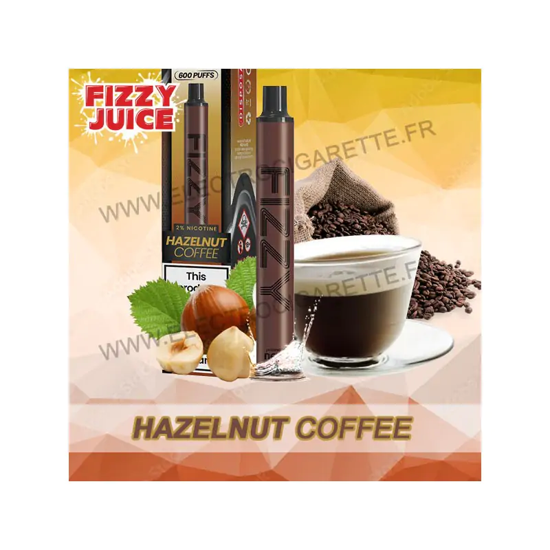 Hazelnut Coffee - Fizzy Juice Bar - Vape Pen - Cigarette jetable