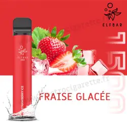 Fraise Glacée - Elf Bar 1500 - 850mah 4.8ml - Vape Pen - Cigarette jetable