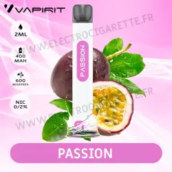Passion - A2 - Vapirit - Vape Pen - Cigarette jetable - 600 bouffées