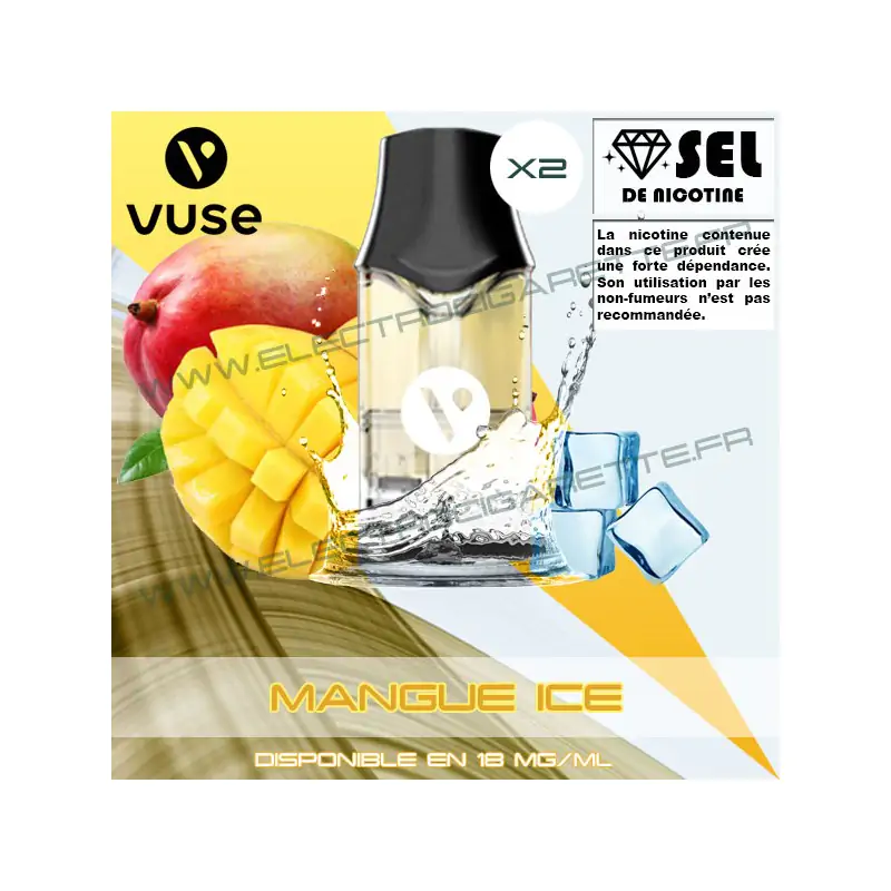 Cartouche EPOD Mangue Ice - Pod VPro ePod - 2 x Capsules - Vuse (ex Vype)