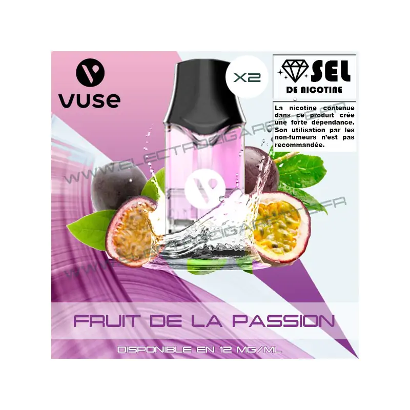 Cartouche EPOD Fruit de la Passion - Pod VPro ePod - 2 x Capsules - Vuse (ex Vype)