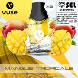 Cartouche EPOD Fusion Mangue Tropicale - Pod VPro ePod - 2ml - 2 x Capsules - Vuse (ex Vype)