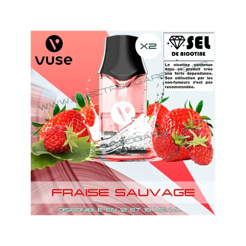 Cartouche EPOD Fraise Sauvage - Pod VPro ePod - 2 x Capsules - 2ml - Vuse (ex Vype)