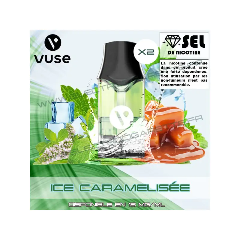 Cartouche EPOD Ice Caramelisée - Pod VPro ePod - 2 x Capsules - Vuse (ex Vype)