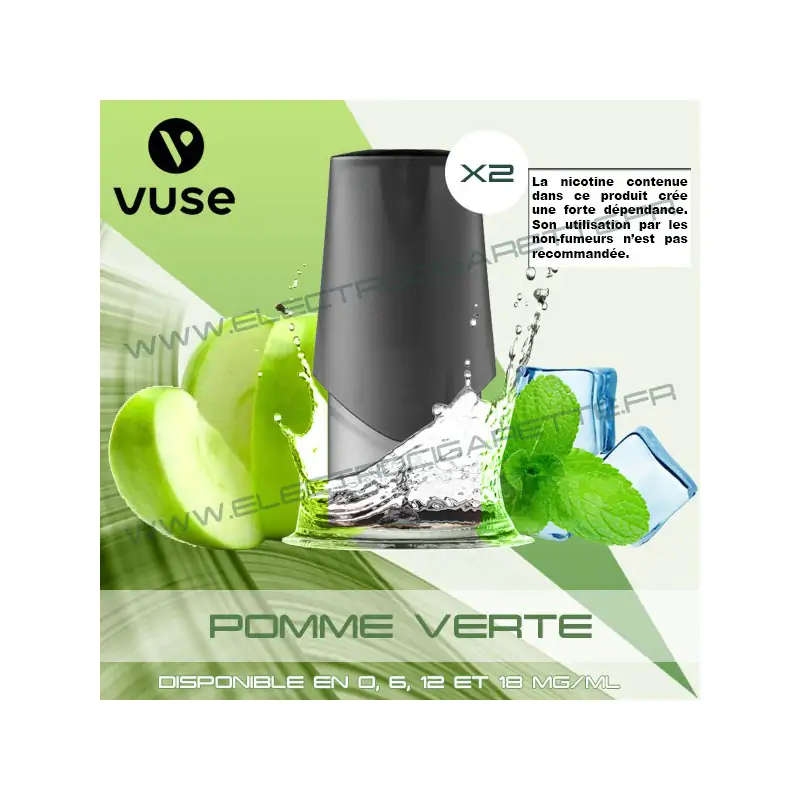 Cartouche EPEN3 Pod Vype ePen 3 Pomme verte - 2 x Capsules - Vuse (ex Vype)